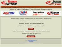 Tablet Screenshot of partshare.networkhq.org